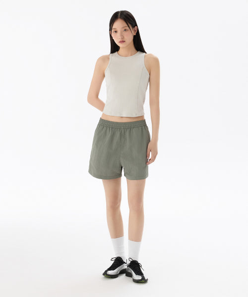 MUSINSA STANDARD WOMAN MUSINSA STANDARD WOMAN Women's nylon banding shorts warm gray