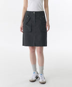 MUSINSA STANDARD WOMAN MUSINSA STANDARD WOMAN Cargo Knee Length Skirt (Dark Gray)