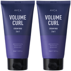 AVCA 3 in 1 Volume & Curl Cream Wax 150ml x 2