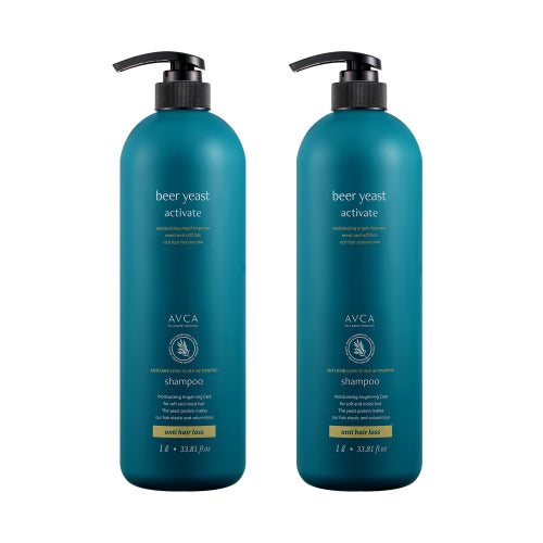 AVCA [Abca] Brewer's Yeast Scalp Care Hair Loss Symptom Relief Shampoo Tea Tree Scent 1000ml x 2