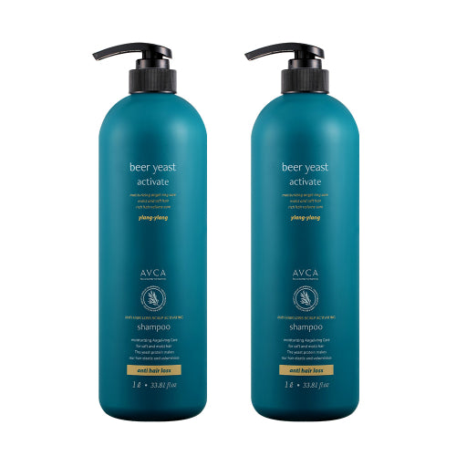 AVCA [Abca] Brewer's Yeast Scalp Care Hair Loss Symptom Relief Shampoo Ylang Ylang Scent 1000ml x 2