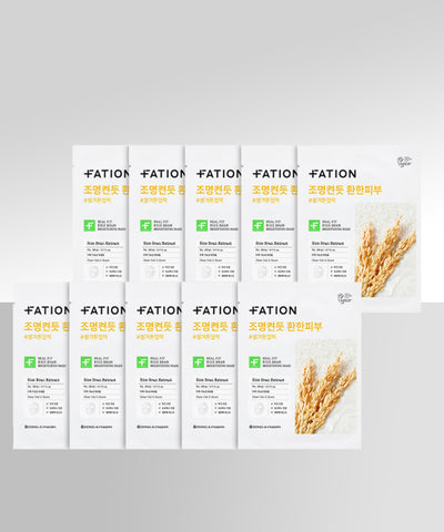 FATION Real Fit Rice Bran Radiance Mask (10 sheets)