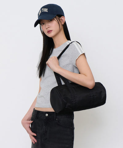 MUSINSA STANDARD WOMAN Nylon Cylinder Bag Black