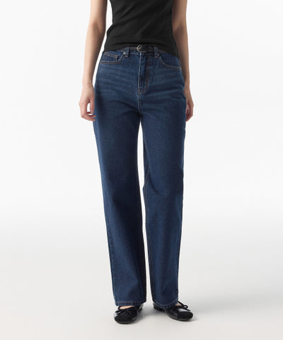 MUSINSA STANDARD WOMAN Women's Denim Pants Dark Blue