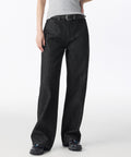 MUSINSA STANDARD WOMAN MUSINSA STANDARD WOMAN Denim Wide Pants [Low Black]
