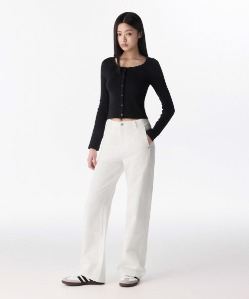 MUSINSA STANDARD WOMAN MUSINSA STANDARD WOMAN Women's Denim Pants [White]