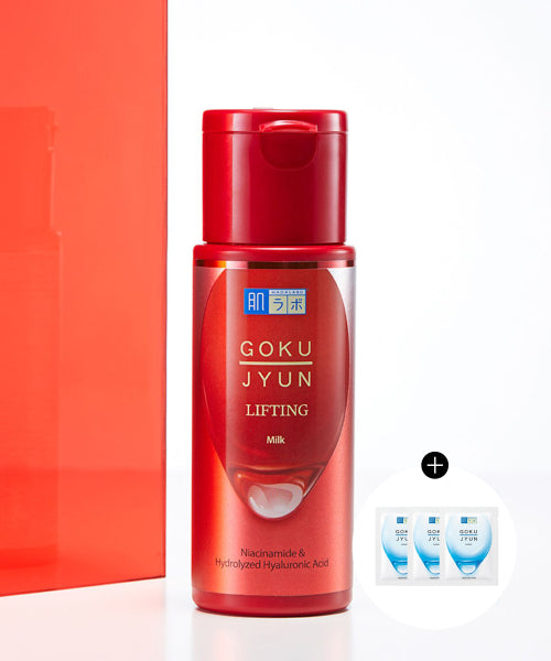 HADALABO [Moisturizing/Elasticity] Gokujyun Lifting Milk 140ml (+ 3 packs of Gokujyun Lotion 2ml provided)