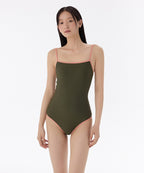 MUSINSA STANDARD WOMAN MUSINSA STANDARD WOMAN Women's One-Piece Swimsuit Khaki
