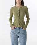 MUSINSA STANDARD WOMAN MUSINSA STANDARD WOMAN Cardigan Light Moss