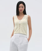 MUSINSA STANDARD WOMAN MUSINSA STANDARD WOMAN Women's Knit Vest [Cream]