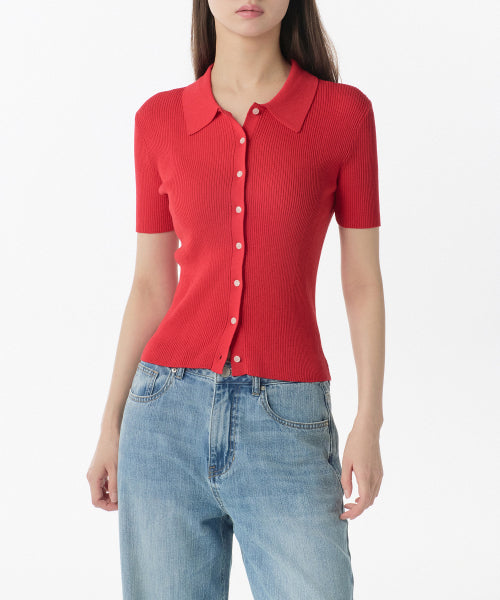 MUSINSA STANDARD WOMAN MUSINSA STANDARD WOMAN Women's Cardigan Red