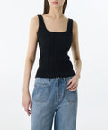 MUSINSA STANDARD WOMAN MUSINSA STANDARD WOMAN Women's Cable Knit Sleeveless Top [Black]