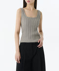 MUSINSA STANDARD WOMAN MUSINSA STANDARD WOMAN Women's Cable Knit Sleeveless Top (Light Warm Gray)