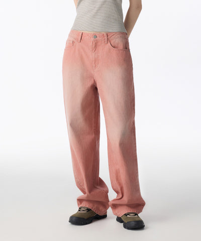 MUSINSA STANDARD WOMAN Women's Denim Pants Coral Pink