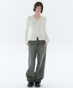 MUSINSA STANDARD WOMAN MUSINSA STANDARD WOMAN Denim Wide Pants Khaki Gray