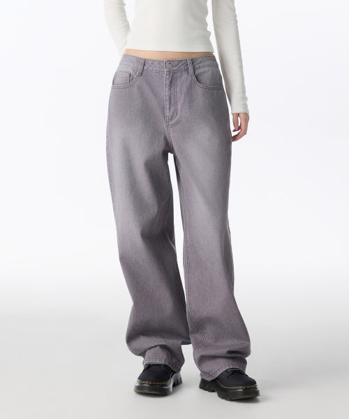 MUSINSA STANDARD WOMAN MUSINSA STANDARD WOMAN Women's Denim Pants Purple Gray