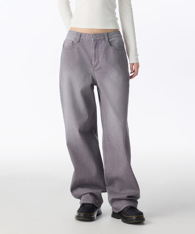 MUSINSA STANDARD WOMAN Women's Denim Pants Purple Gray
