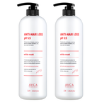 AVCA Mildly acidic scalp care hair loss functional shampoo white musk scent 1000ml x 2