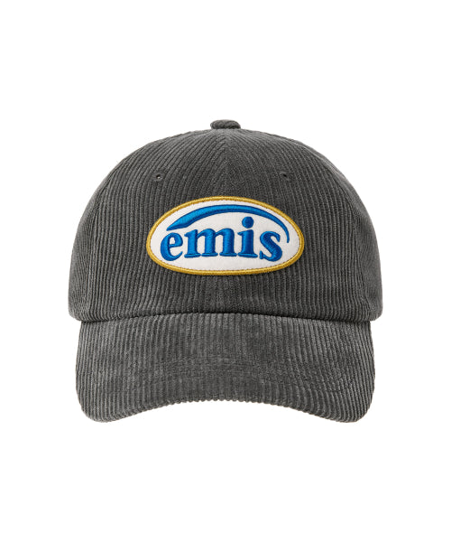 EMIS EMIS Corduroy Wappen Ball Cap - Charcoal