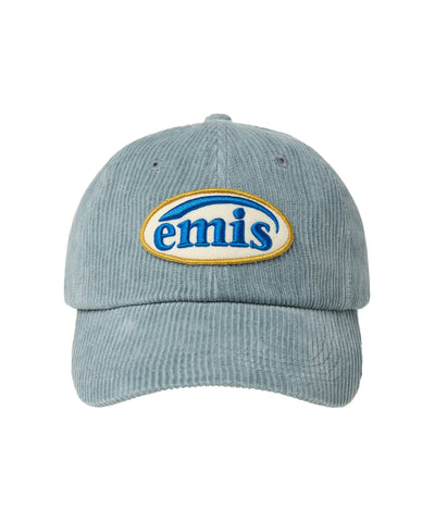 EMIS Corduroy Wappen Ball Cap - Ash Blue