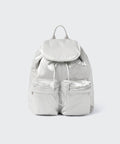 MUSINSA STANDARD WOMAN MUSINSA STANDARD WOMAN Women's Shiny Flap Mini Backpack Silver