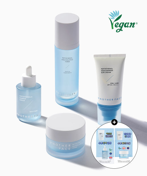 ANOTHERFACE [4-piece set] Peptatenol serum 40ml + toner 120ml + cream 50ml + sunscreen 50ml (+ sample kit provided)