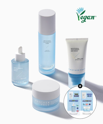 [4-piece set] Peptatenol serum 40ml + toner 120ml + cream 50ml + sunscreen 50ml (+ sample kit provided)