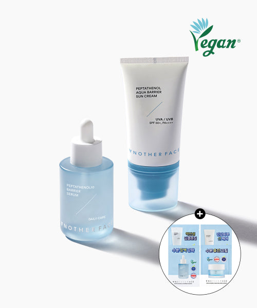 ANOTHERFACE Peptatenol 10 Barrier Serum 40ml + Sunscreen 50ml (+ sample kit provided)