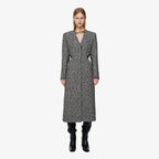 YCH CUT-OUT WOOL WOOL BLEND JACKET SEPIA (F24JK1101SP)