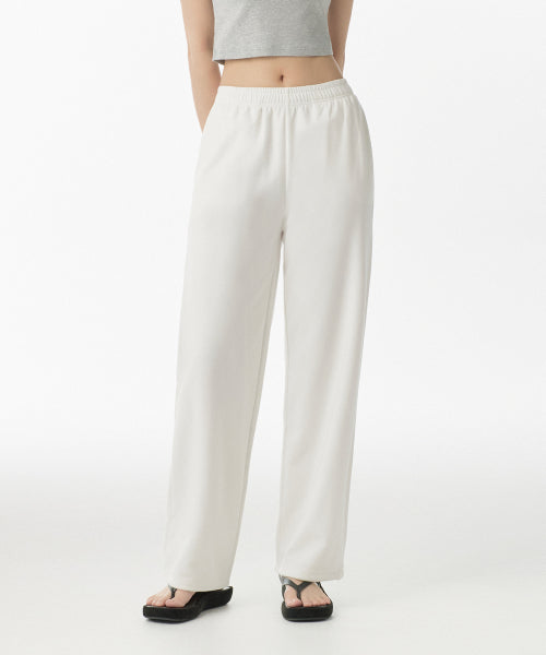 MUSINSA STANDARD WOMAN Lounge Sweat Pants for Women - White