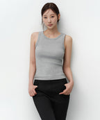MUSINSA STANDARD WOMAN MUSINSA STANDARD WOMAN Essential Tank Top Medium Gray