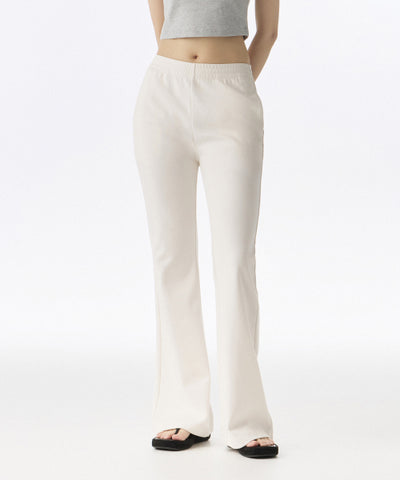 Flare Sweatpants for Women - Cream