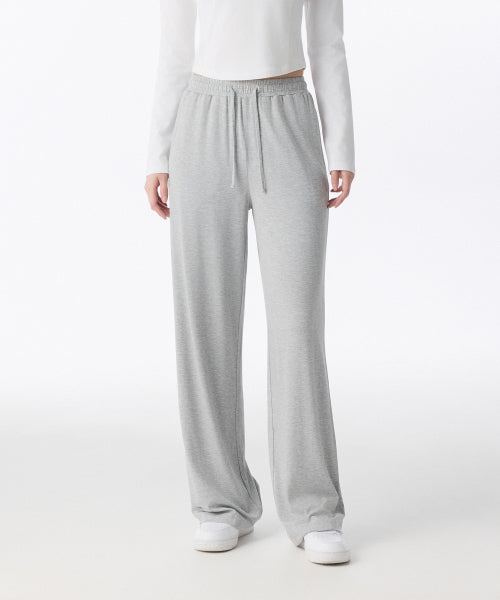 MUSINSA STANDARD WOMAN MUSINSA STANDARD WOMAN Women's Jersey Wide Lounge Pants [Medium Gray]