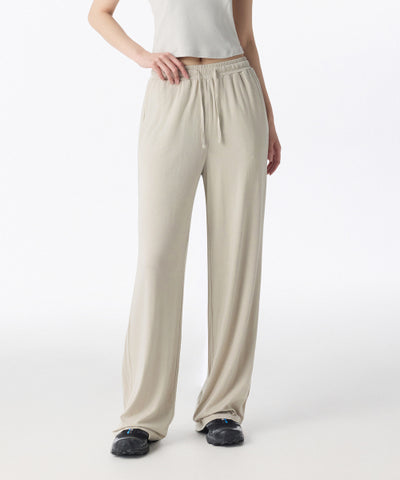 MUSINSA STANDARD WOMAN Women's Jersey Wide Lounge Pants (Light Beige)
