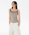 MUSINSA STANDARD WOMAN MUSINSA STANDARD WOMAN T-Shirt Sleeveless [Cream/Brown]