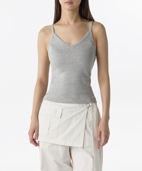 MUSINSA STANDARD WOMAN MUSINSA STANDARD WOMAN V-neck Sleeveless Top Medium Gray