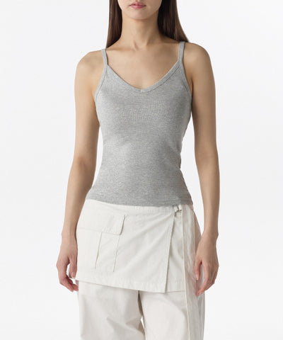 MUSINSA STANDARD WOMAN V-neck Sleeveless Top Medium Gray