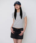 MUSINSA STANDARD WOMAN MUSINSA STANDARD WOMAN T-Shirt Medium Gray/Ivory