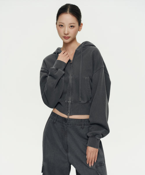 MUSINSA STANDARD WOMAN MUSINSA STANDARD WOMAN Women's Hoodie Charcoal Gray