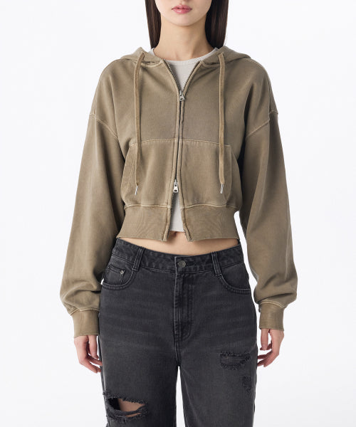 MUSINSA STANDARD WOMAN MUSINSA STANDARD WOMAN Women's Hoodie Zip-up [Beige]