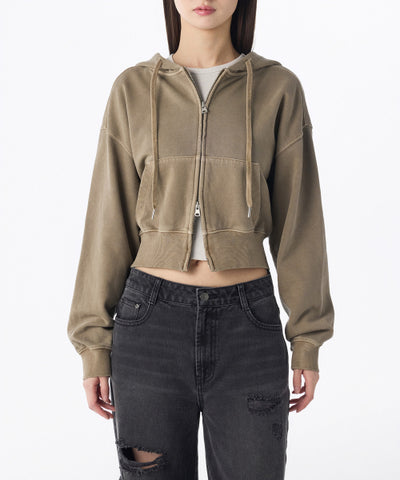 MUSINSA STANDARD WOMAN Women's Hoodie Zip-up [Beige]