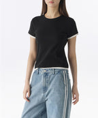 MUSINSA STANDARD WOMAN MUSINSA STANDARD WOMAN Women's Layered Hem Slim T-Shirt (Size L)