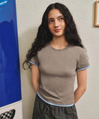 MUSINSA STANDARD WOMAN MUSINSA STANDARD WOMAN Women's Layered Hem Slim T-Shirt (Size L)