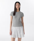 MUSINSA STANDARD WOMAN MUSINSA STANDARD WOMAN T-Shirt Melange Gray