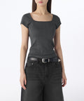 MUSINSA STANDARD WOMAN MUSINSA STANDARD WOMAN Women's T-Shirt Dark Gray