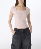 MUSINSA STANDARD WOMAN MUSINSA STANDARD WOMAN T-Shirt Light Pink