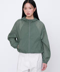 MUSINSA STANDARD WOMAN MUSINSA STANDARD WOMAN Women's Sheer Hooded Windbreaker Jacket (Size L)