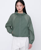 MUSINSA STANDARD WOMAN MUSINSA STANDARD WOMAN Women's Sheer Hooded Windbreaker Jacket (Size L)