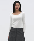 MUSINSA STANDARD WOMAN MUSINSA STANDARD WOMAN T-Shirt Long Sleeve [White]