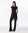 MUSINSA STANDARD WOMAN MUSINSA STANDARD WOMAN Women's Slacks Side Button [Black]